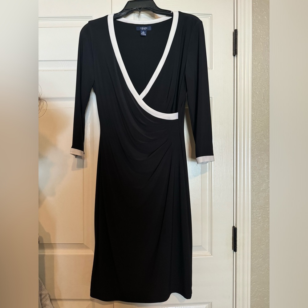 Chaps Black Dress